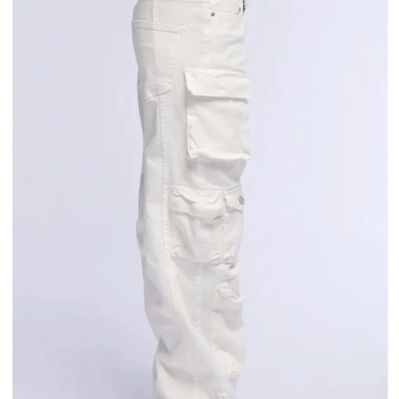 Label Brooklyn Cargo Pocket Wide Leg Jean - Picture 2 of 6